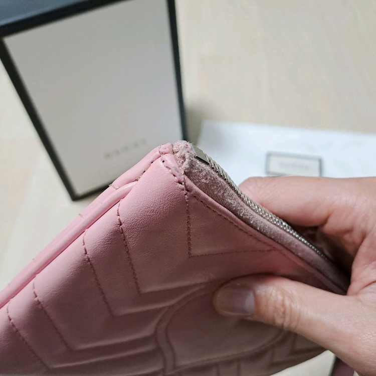 [100%/정품] 구찌 GG 마몽 마틀라세 핑크 파우치, 구찌클러치,구찌파우치,구찌가방 이미지