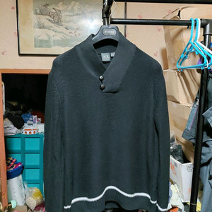 [아르마니익스체인지]코튼 숄카라 스웨터 L사이즈 이미지