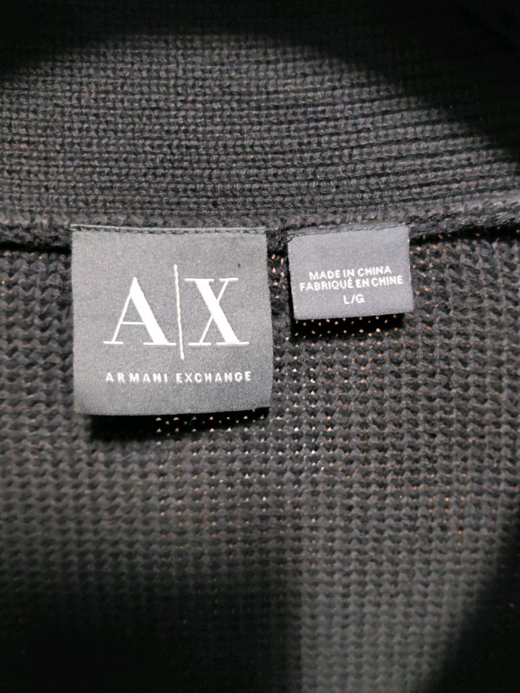 [아르마니익스체인지]코튼 숄카라 스웨터 L사이즈 이미지