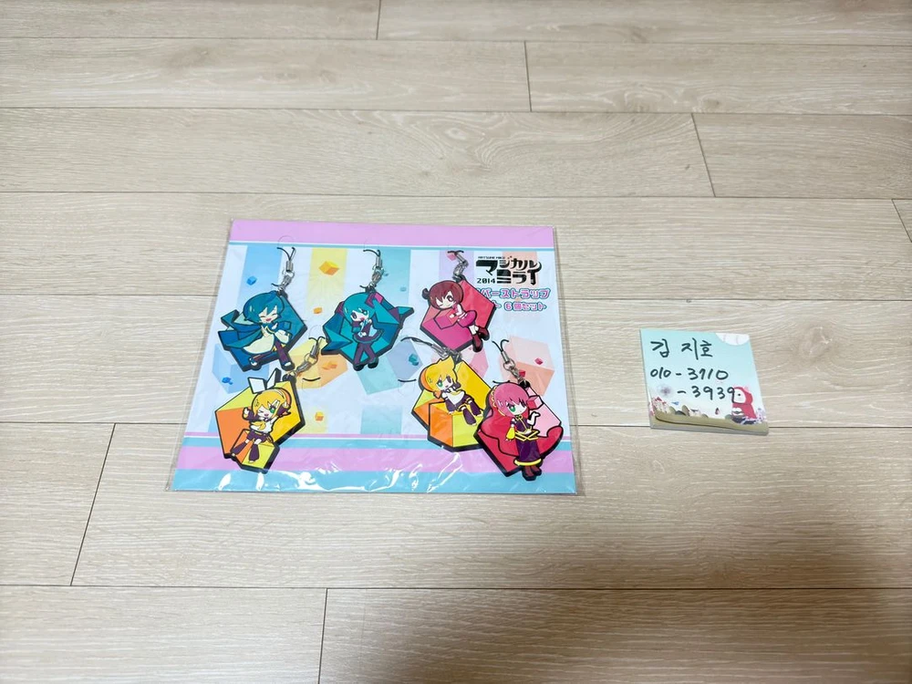 하츠네미쿠 매지컬미라이 2014 카가미네린 카가미네렌 메구리네루카 카이토 메이코 러버 스트랩 세트 (6세트) 새제품 이미지