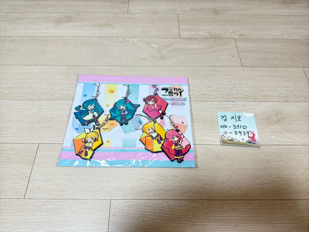 하츠네미쿠 매지컬미라이 2014 카가미네린 카가미네렌 메구리네루카 카이토 메이코 러버 스트랩 세트 (6세트) 새제품 이미지
