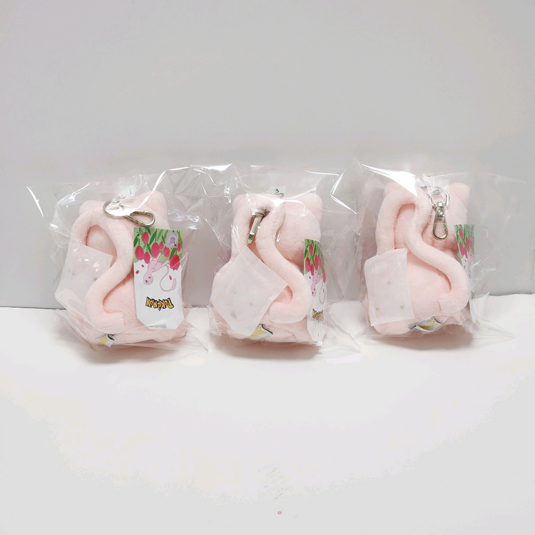 새상품) 포켓몬스터 정품 인형 키링_꽃을 든 뮤 포켓몬 마스코트 누이_마콧 공식 굿즈 공굿 귀여운 소품 이미지