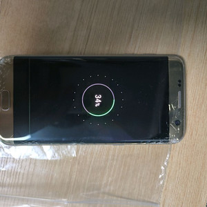 갤럭시 s7 엣지 골드 부품용 이미지