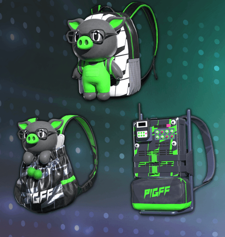 배그 pigff 가방 스킨 이미지