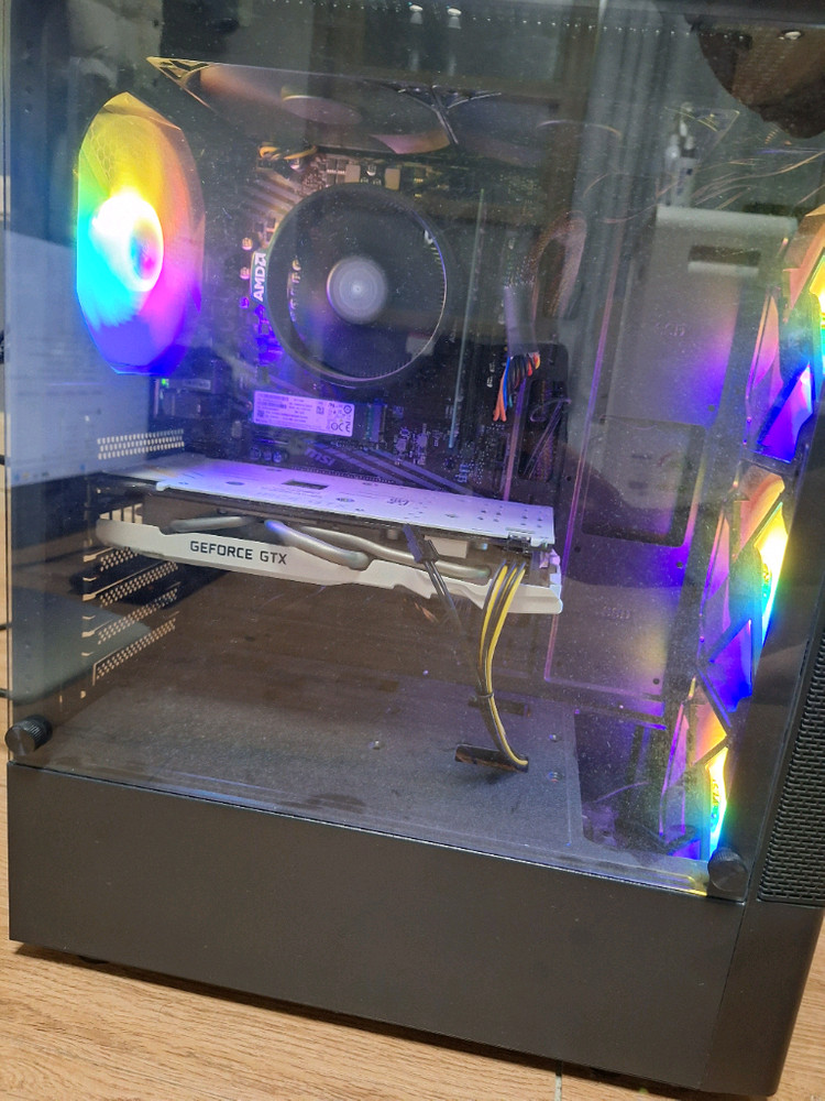 게임용 사무용 컴퓨터 PC 본체 라이젠 5600G GTX1060 배그 오버워치 발로란트 작업용 데스크탑 이미지