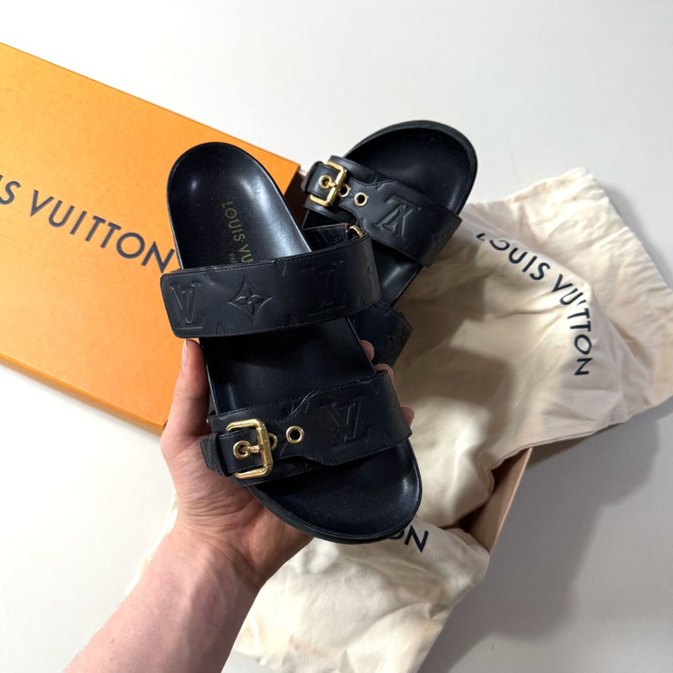 [백화점판/38]루이비통 봄 디아 플랫 컴포트 뮬 슬리퍼 / 샌들 이미지