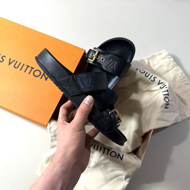 [백화점판/38]루이비통 봄 디아 플랫 컴포트 뮬 슬리퍼 / 샌들 이미지