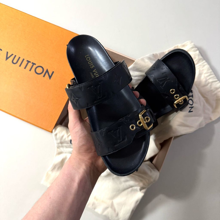 [백화점판/38]루이비통 봄 디아 플랫 컴포트 뮬 슬리퍼 / 샌들 이미지