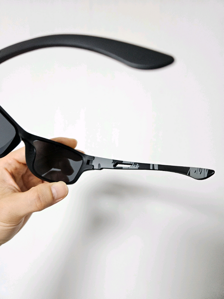 편광 스포츠고글 블랙 새것 러닝고글 선글라스 이미지