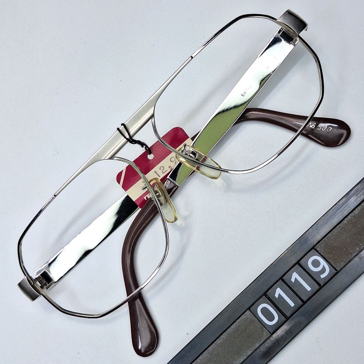 80s 일본제 빈티지 데드스톡 미사용/TAIYO NO.500 선플래티늄 안경테 54mm/클래식 레트로 복고 패션 이미지