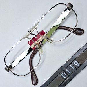 80s 일본제 빈티지 데드스톡 미사용/TAIYO NO.500 선플래티늄 안경테 54mm/클래식 레트로 복고 패션 이미지