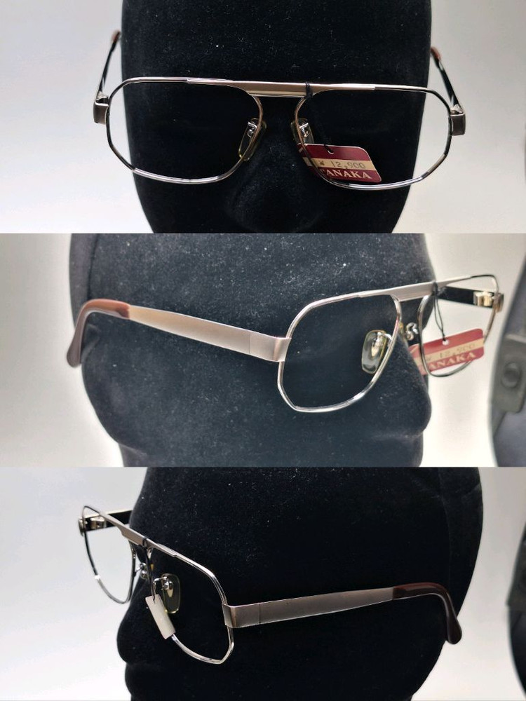80s 일본제 빈티지 데드스톡 미사용/TAIYO NO.500 선플래티늄 안경테 54mm/클래식 레트로 복고 패션 이미지
