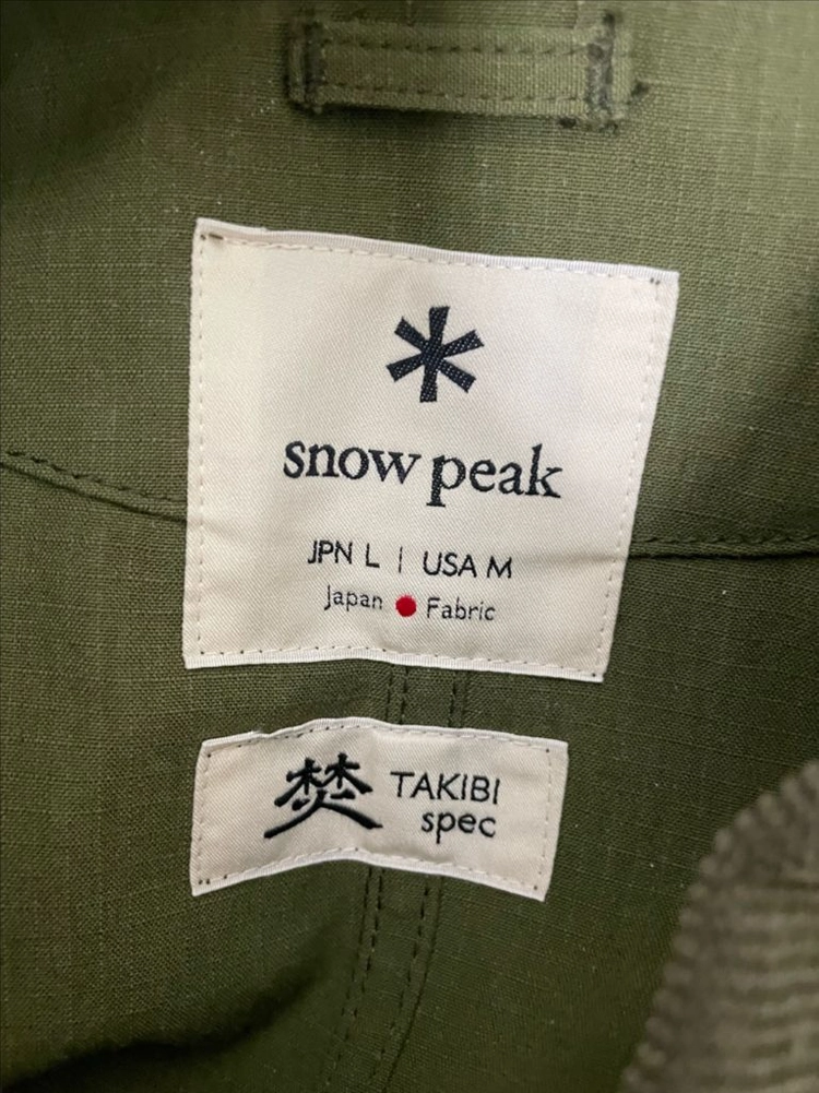 스노우피크 takibi spec japan 자켓 L 카키 이미지