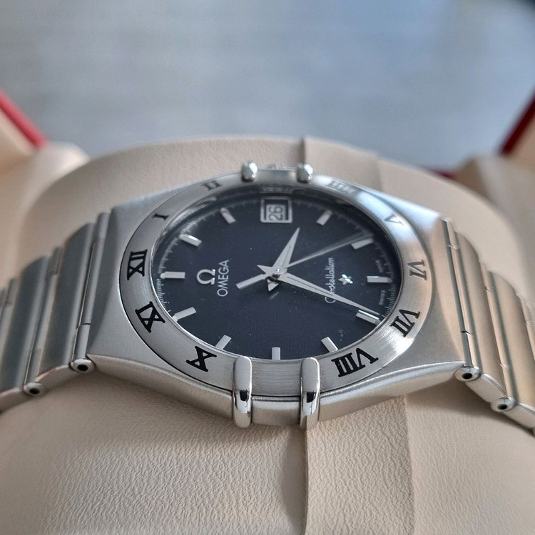 오메가 구구형 컨스틸레이션 다크 블루 쿼츠 33.5mm 1512.40 이미지
