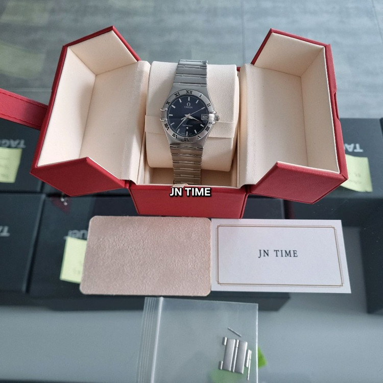 오메가 구구형 컨스틸레이션 다크 블루 쿼츠 33.5mm 1512.40 이미지