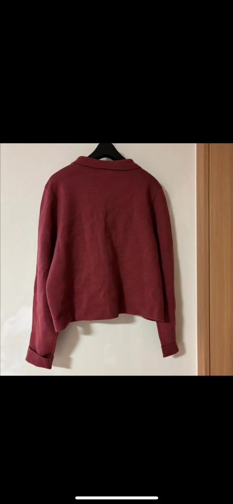 세잔 세잔느 베티 카라 니트 가디건 자켓 출근룩 히피 보헤미안 보호시크 이미지