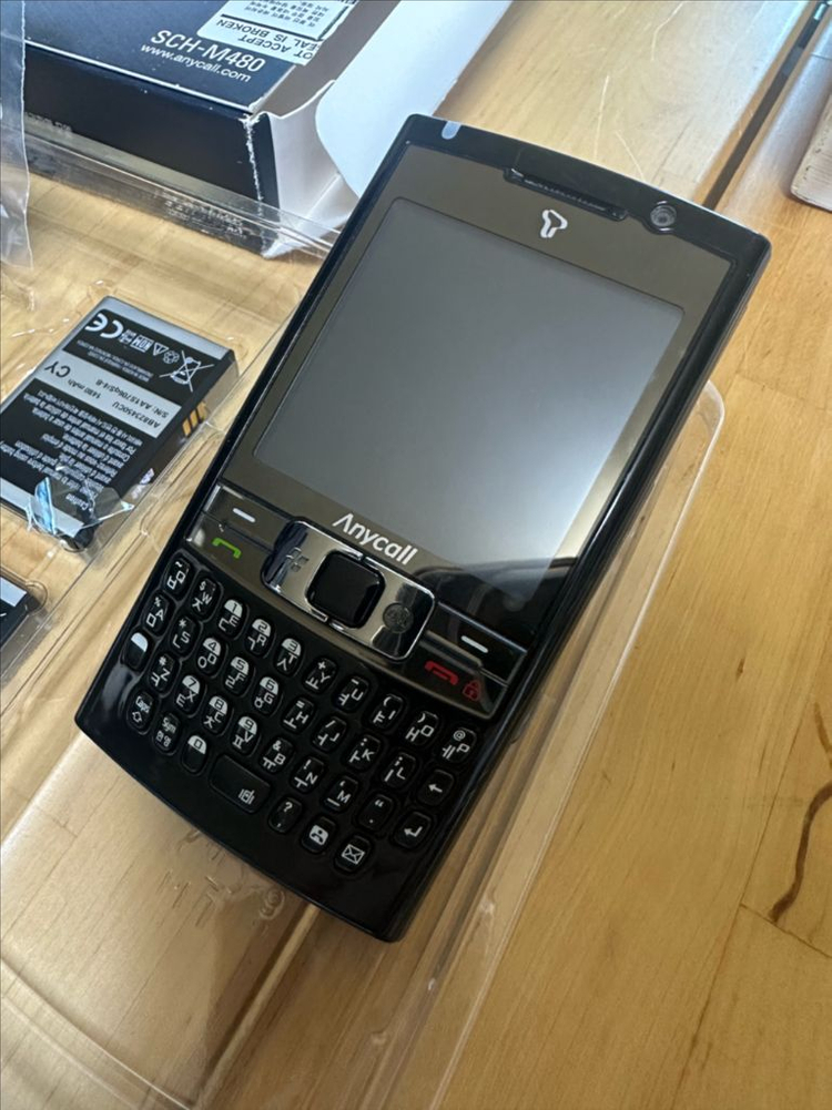 삼성 애니콜 미라지폰 SCH-M480 쿼티폰 올드폰 블랙베리 PDA폰 이미지