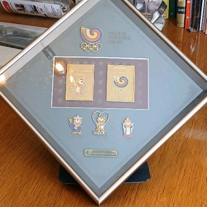 88올림픽공식휘장및마스코액자 이미지