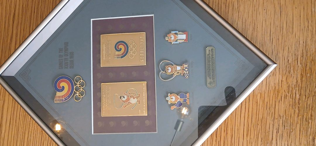 88올림픽공식휘장및마스코액자 이미지