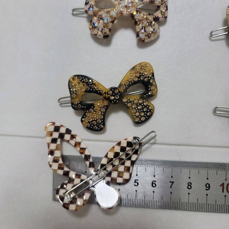 바둑나비 똑딱핀 헤어핀 6개일괄 이미지