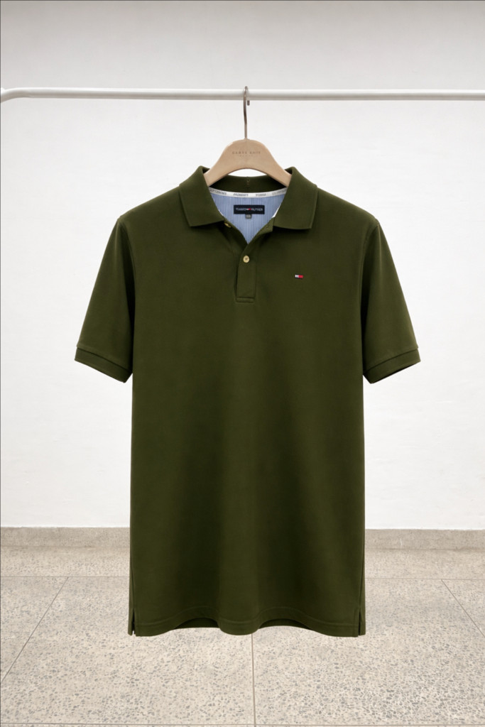 타미힐피거 로고 카키색 카라티L(105) 이미지