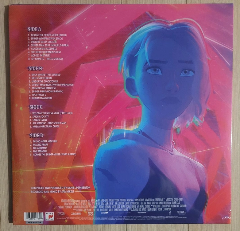 스파이더맨 어크로스 더 유니버스 오리지널 스코어 OST LP 이미지