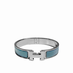 [PM] 에르메스 클릭아슈 H 뱅글 브레이슬릿 팔찌 라이트 블루 이미지