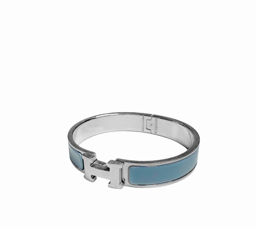 [PM] 에르메스 클릭아슈 H 뱅글 브레이슬릿 팔찌 라이트 블루 이미지