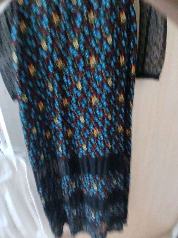 마쥬 성유리 플로럴 패턴 롱 원피스 이미지