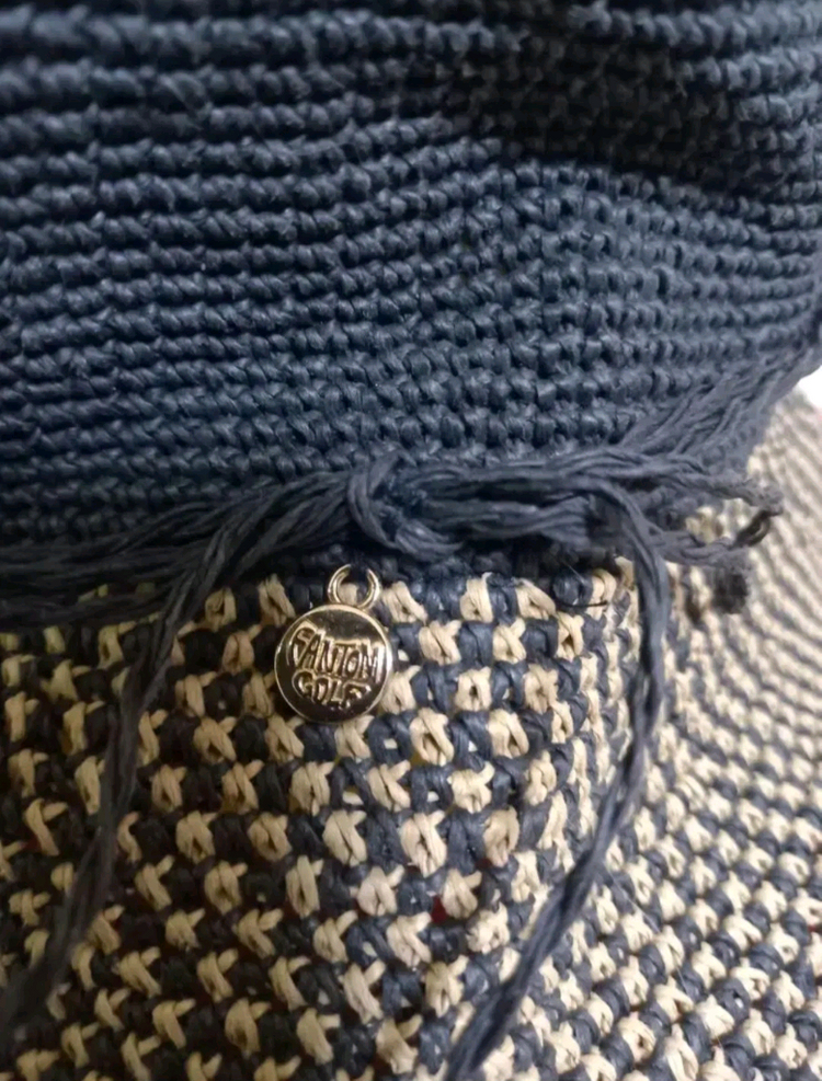 여성 팬텀 천연초 리본 벙거지 모자 이미지