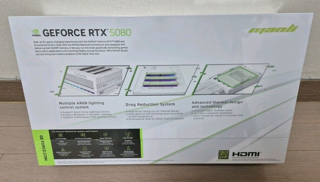 미개봉) 만리 RTX 5080 화이트 가야르도 갈라도 새제품 (무상AS 3년) 이미지