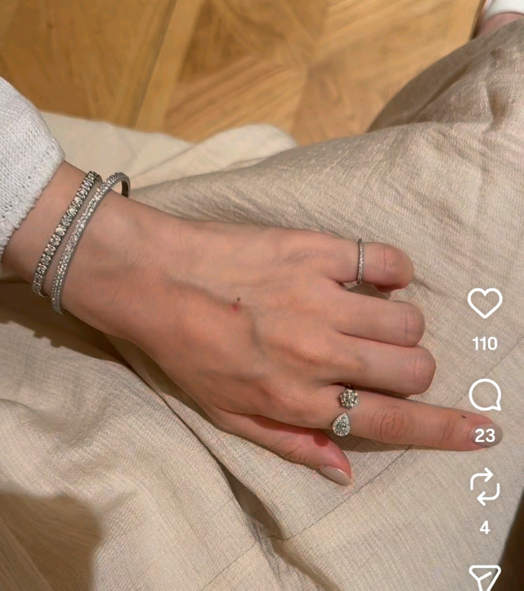 맑음아틀리에 디아망 오픈링 반지 18k 랩다이아 보스크 메이비투아 그레이룸 비쥬레브 허앤쉬 오르 유메르 이미지