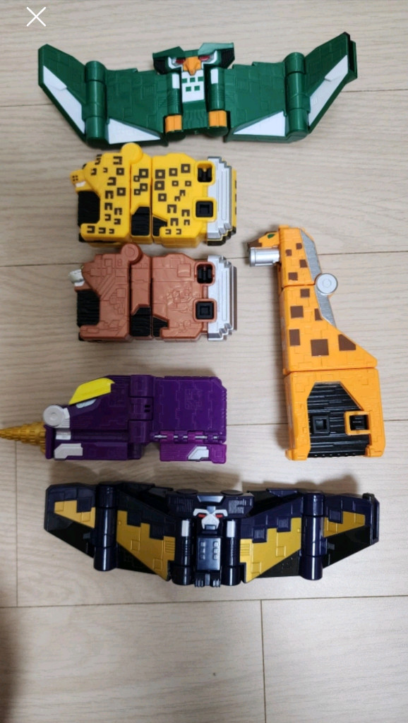 파워레인저 애니멀포스 애니멀킹 와일드킹 라이드킹 오션엠페러 무장큐브 옥토퍼스 콘돌 애니멀체인저 파이널체인저 이미지