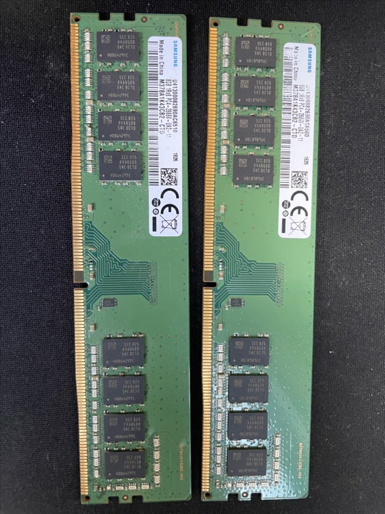 (C다이) 삼성 DDR4-2666v (8g x 2) 총 용량 16gb 세트당 가격 이미지