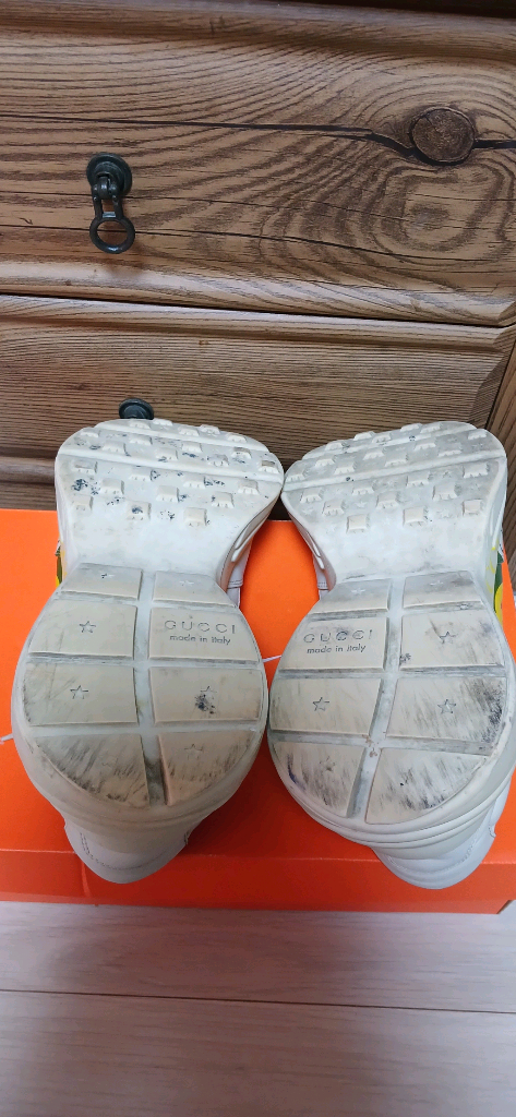 정품 구찌 라이톤 레더 스니커즈(260mm) 이미지