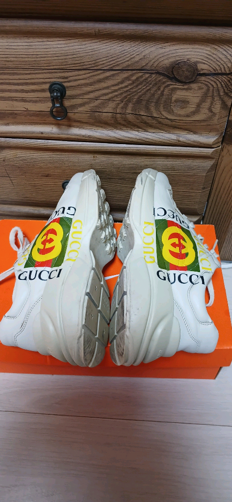 정품 구찌 라이톤 레더 스니커즈(260mm) 이미지