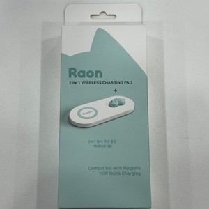 라온 2 in 1 무선충전 패드 미개봉 새상품 이미지