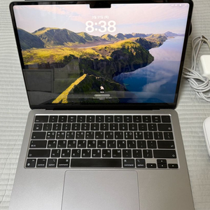 맥북에어m2 13 팔아요(풀박) 이미지