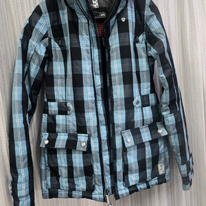 (정품) 버튼(BURTON) 여성 보드복 자켓 S - 체크 블루 이미지