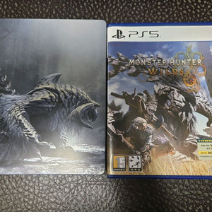 ps5 몬스터헌터 와일즈 타이틀+스틸북 케이스 이미지