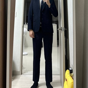 (새상품) STCO 에스티코 남자 정장세트 네이비 옷 팝니다 이미지