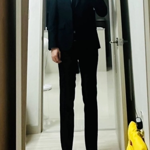 (새상품)STCO 남성 정장세트 블랙 옷 팝니다 이미지