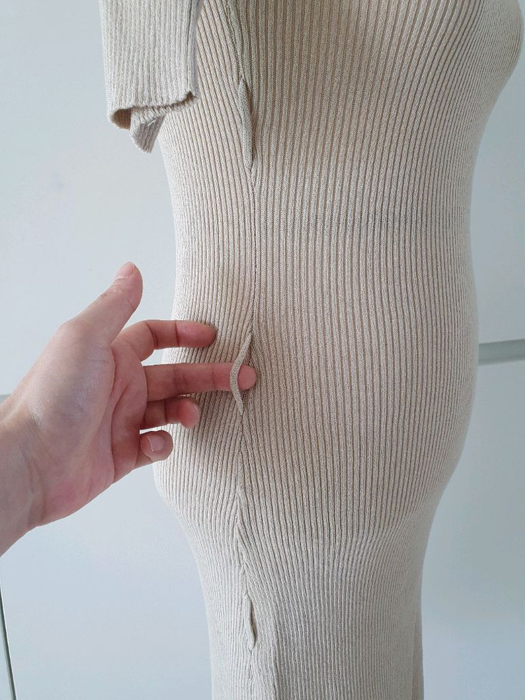 (새상품)봄, 가을 골지 니트원피스 44~55 이미지