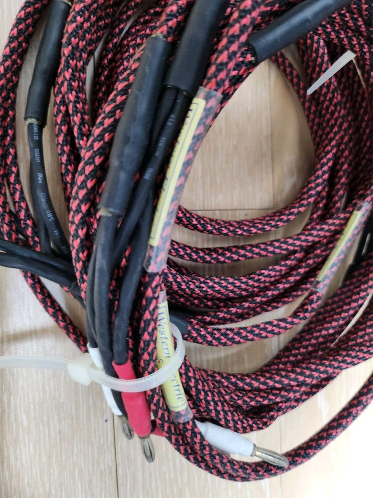 웨스턴 구리 스피커 케이블 판매합니다 이미지