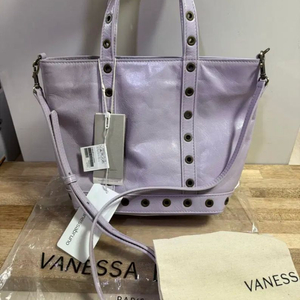 바네사브루노] [24SS] 퍼플 아일렛 장식 소가죽 S 카바스백 이미지
