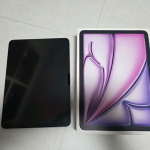 아이패드 에어 M3 11인치 128GB 퍼플 S급, 케이스 포함 이미지