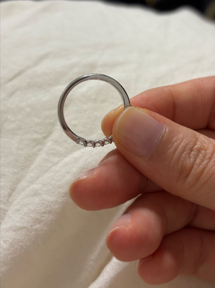 골든듀 18K 에일린 반지 가드링 천연다이아 이미지