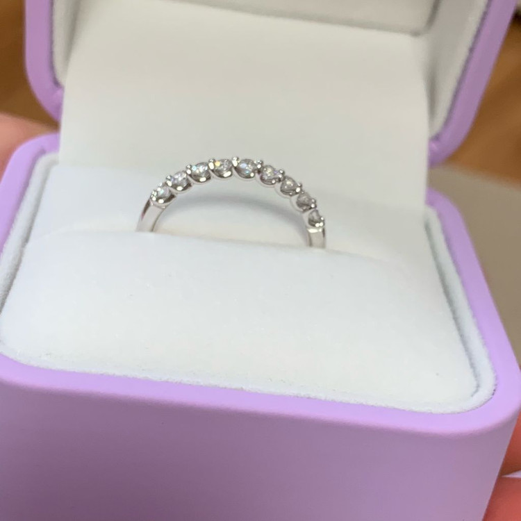 골든듀 18K 에일린 반지 가드링 천연다이아 이미지