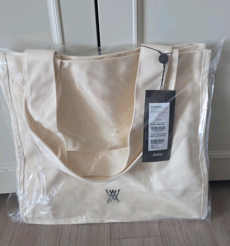 어뉴골프 인터내셔널 크라운 에코백 아이보리 (새상품) 이미지