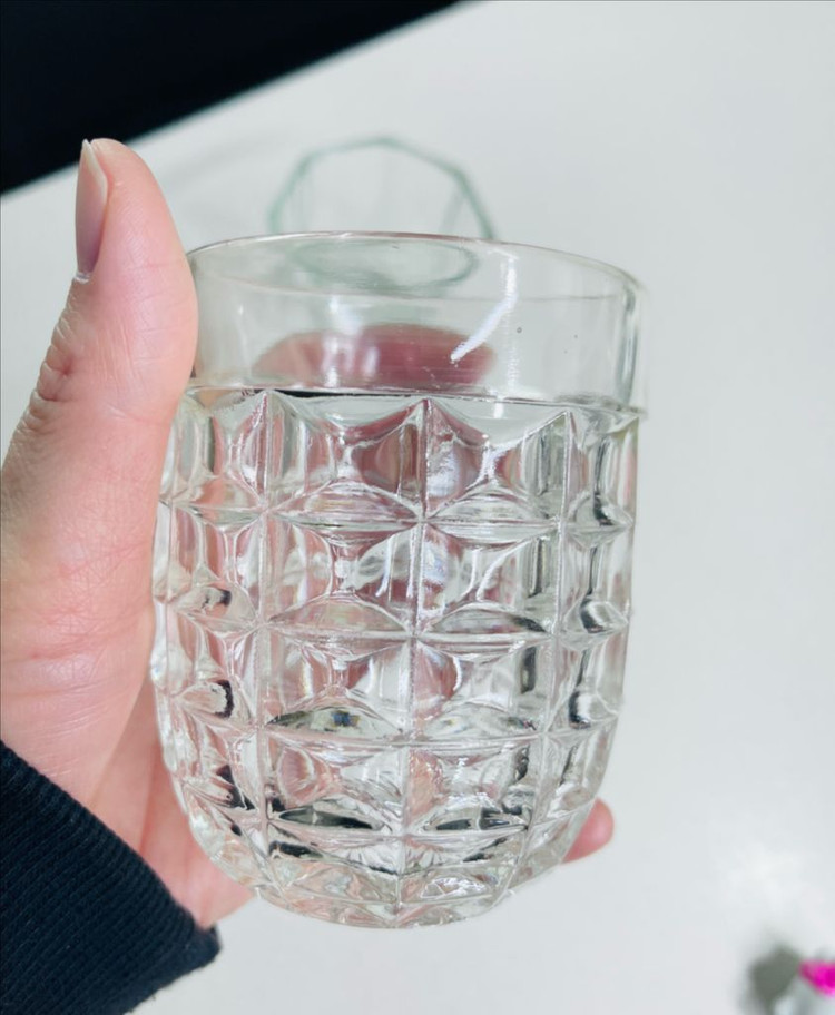 빈티지 유리컵,언더락잔 2개일괄 이미지